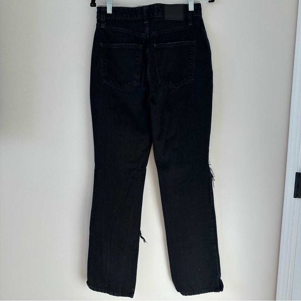 Free People Wide Leg Boot Cut Jeans Denim My Own Lane Going Out Rodeo Festival - Picture 8 of 15